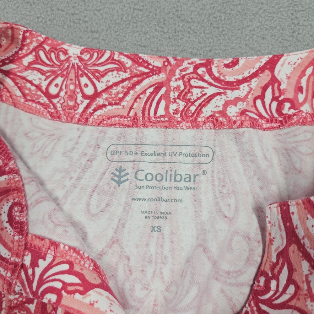 Coolibar Dress Womens XS Pink Tunic UPF 50+ Bamboo Blend Beach Boating - Picture 2 of 8